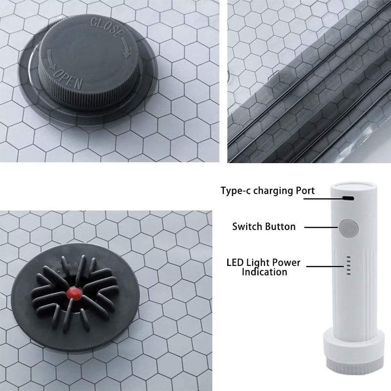 Rechargeable Travel Vacuum Storage Bags with Electric Pump – 9 Piece Set