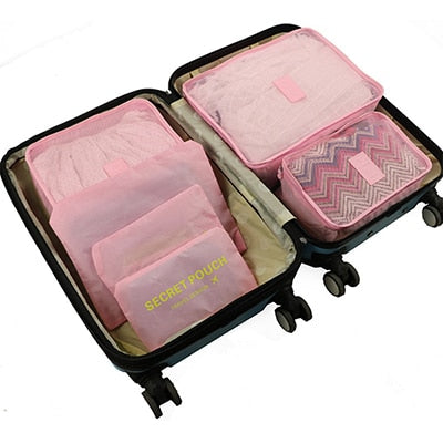 6-Piece Travel Packing Cube Organizer Set