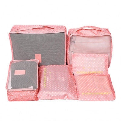 6-Piece Travel Packing Cube Organizer Set