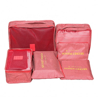 6-Piece Travel Packing Cube Organizer Set