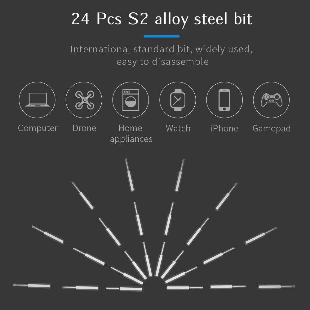 28 In 1 Electric Screwdriver Set Precision Repair Screwdriver Lithium Battery Charging Combination