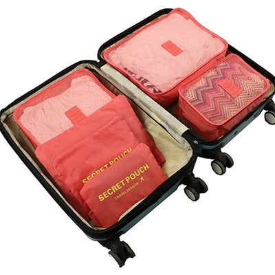 6-Piece Travel Packing Cube Organizer Set