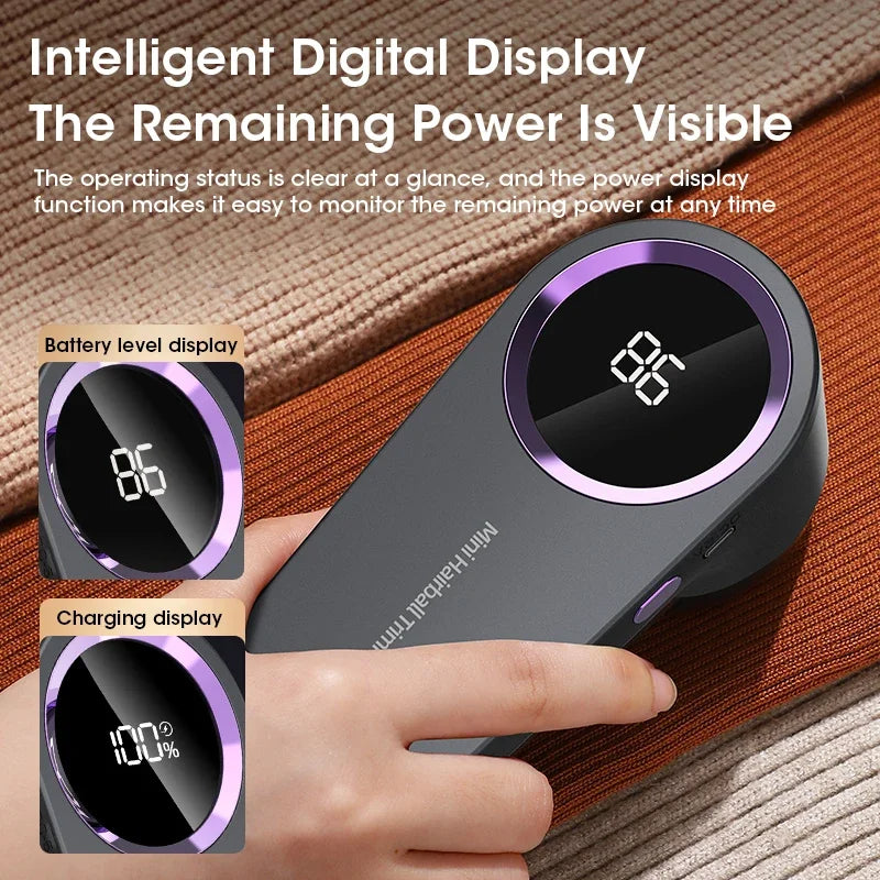 Rechargeable Digital Fabric Lint Remover
