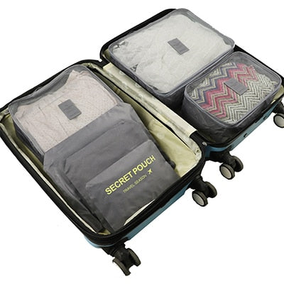 6-Piece Travel Packing Cube Organizer Set