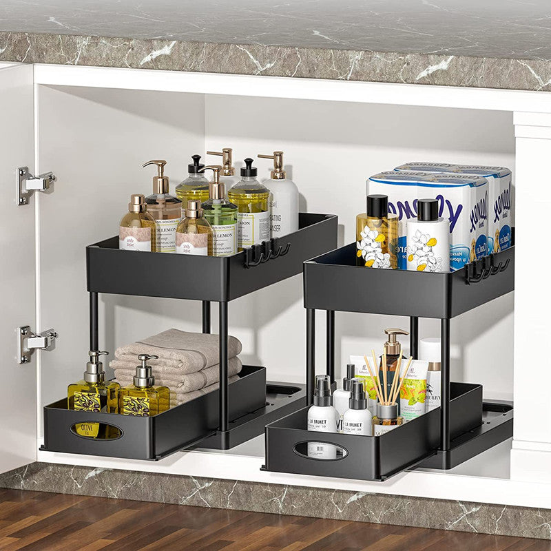 2-Tier Pull-Out Under-Sink Organizer