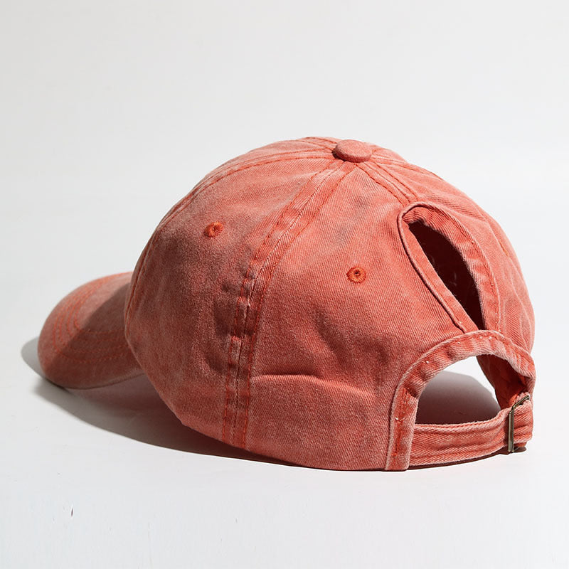 Curved Brim Snapback Hat for Women Outdoor Sports Sun Hat