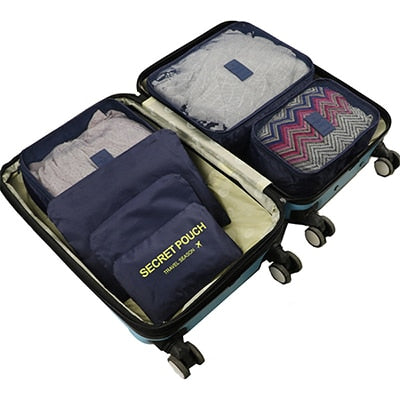 6-Piece Travel Packing Cube Organizer Set