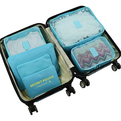 6-Piece Travel Packing Cube Organizer Set