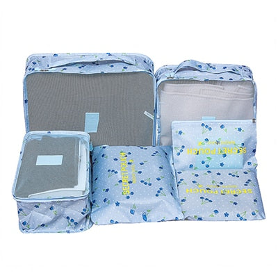 6-Piece Travel Packing Cube Organizer Set