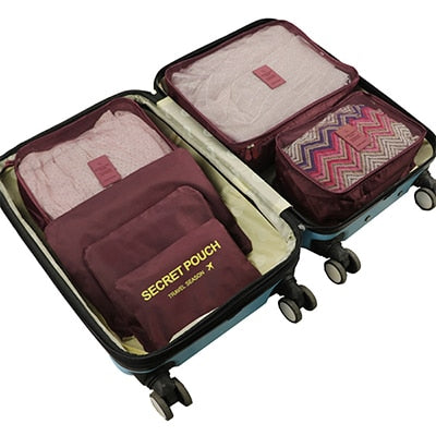 6-Piece Travel Packing Cube Organizer Set