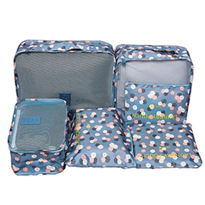 6-Piece Travel Packing Cube Organizer Set