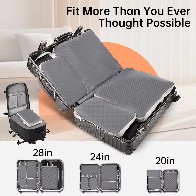 3-Piece Compression Packing Cubes for Travel