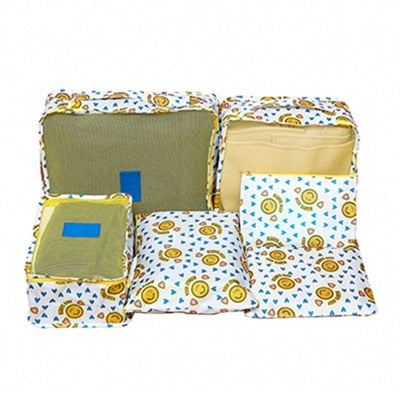6-Piece Travel Packing Cube Organizer Set