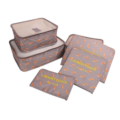 6-Piece Travel Packing Cube Organizer Set