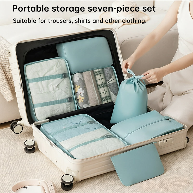 7-Piece Travel Packing Cubes Organizer Set