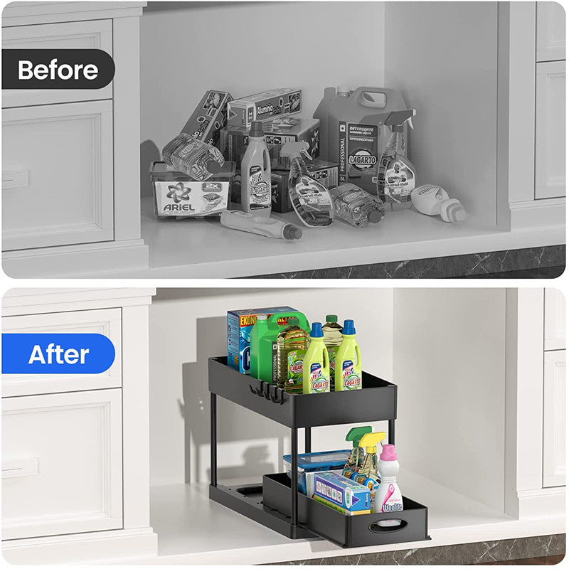 2-Tier Pull-Out Under-Sink Organizer