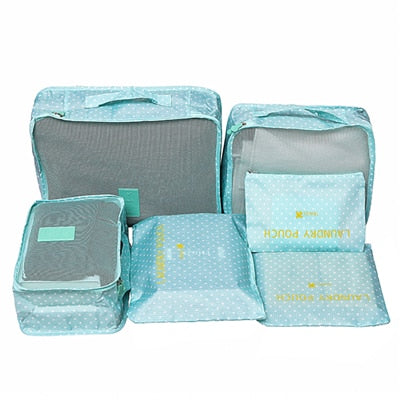 6-Piece Travel Packing Cube Organizer Set