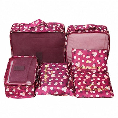 6-Piece Travel Packing Cube Organizer Set