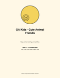 Portada de Cute Animal Friends, GA Kids