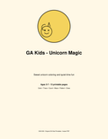 Portada de Unicorn Magic, GA Kids