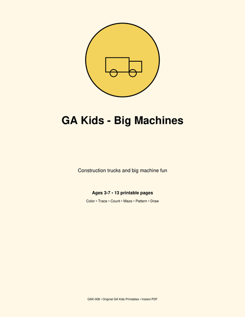 Portada de Big Machines, GA Kids