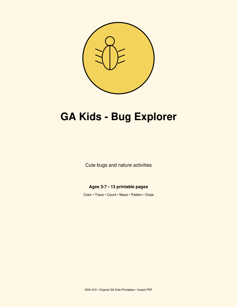 Portada de Bug Explorer, GA Kids