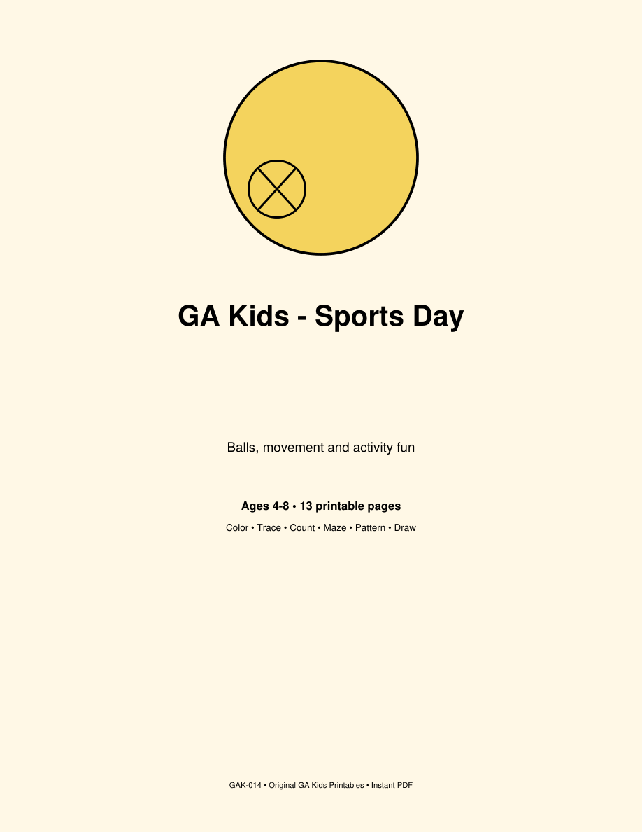 Portada de Sports Day, GA Kids