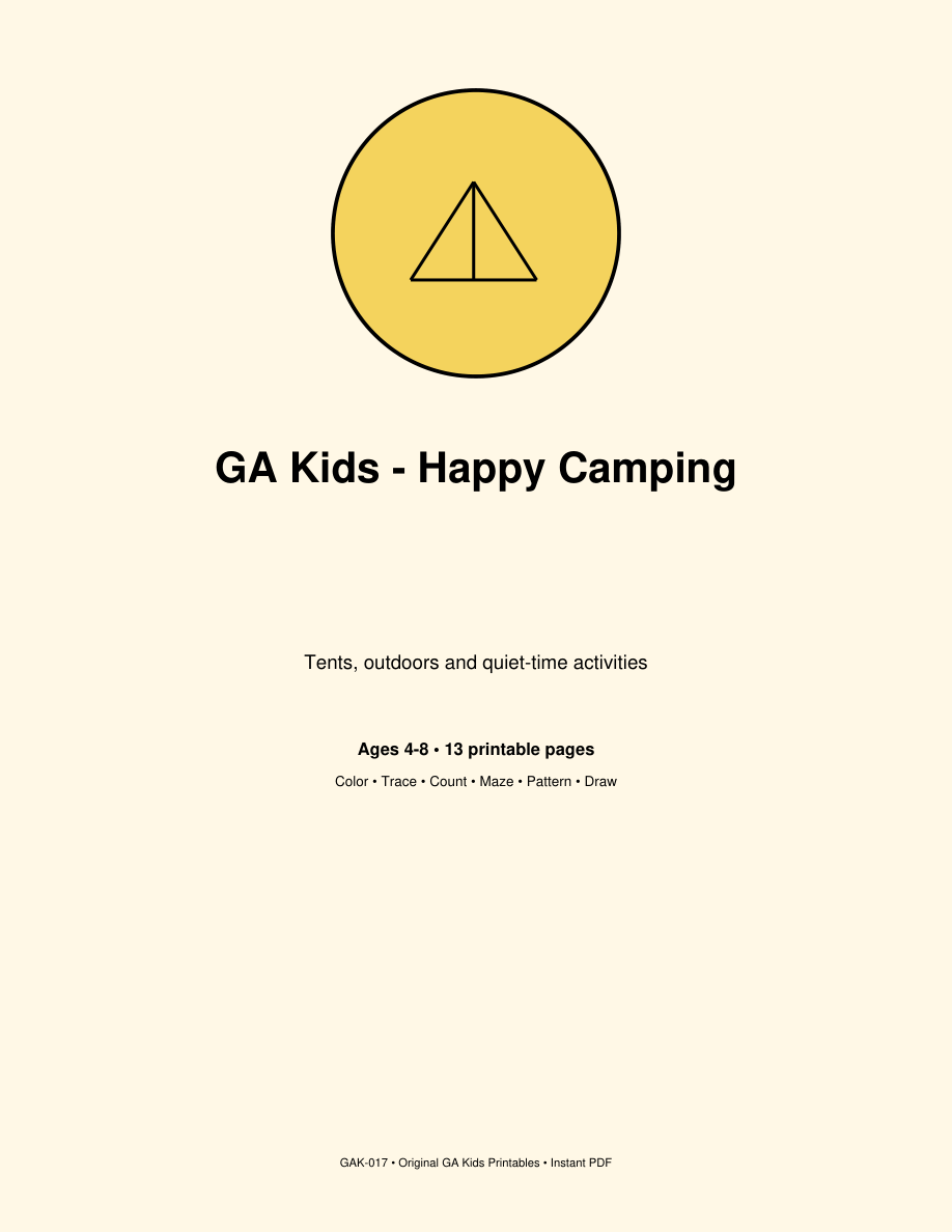 Portada de GA Kids Happy Camping