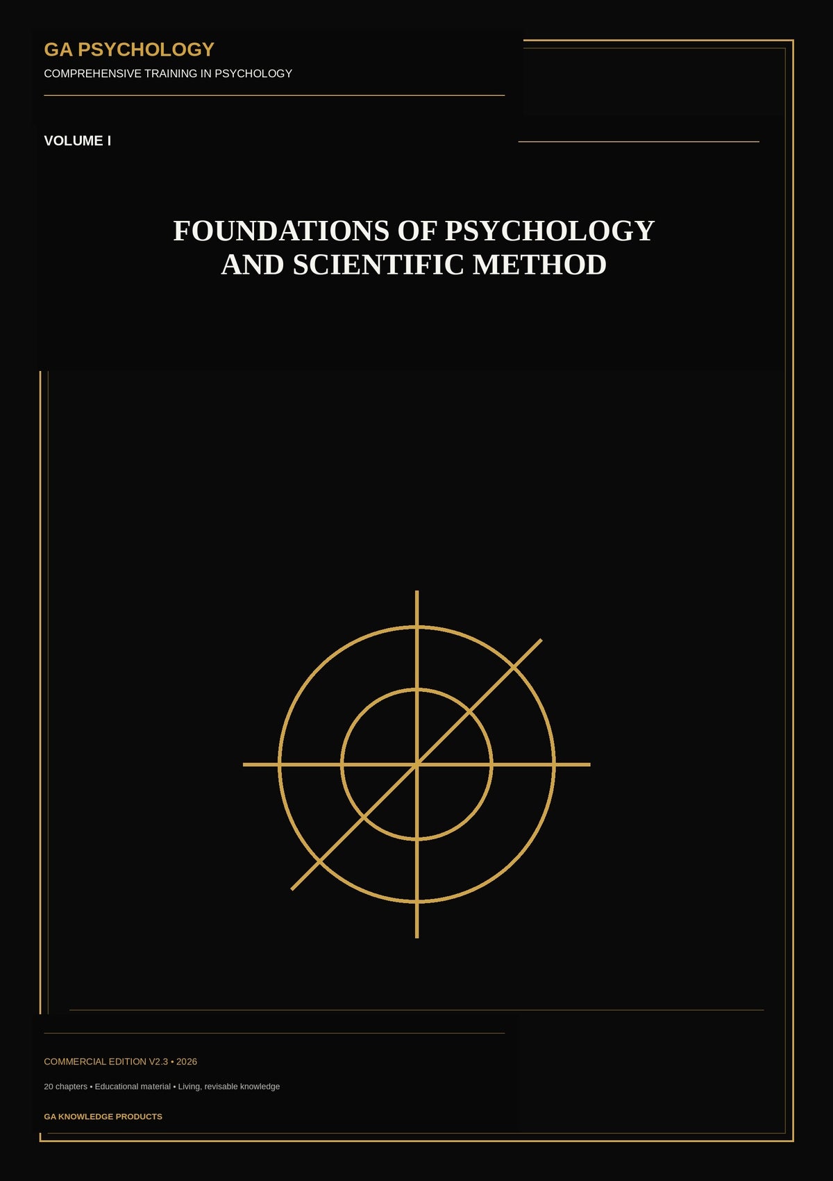 Portada de GA Psychology Volume I: Foundations of Psychology and Scientific Method