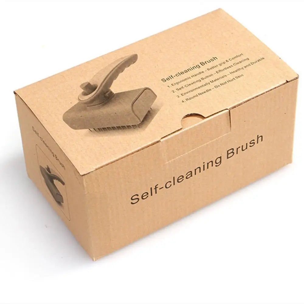 Self-Cleaning Pet Grooming Brush for Dogs & Cats