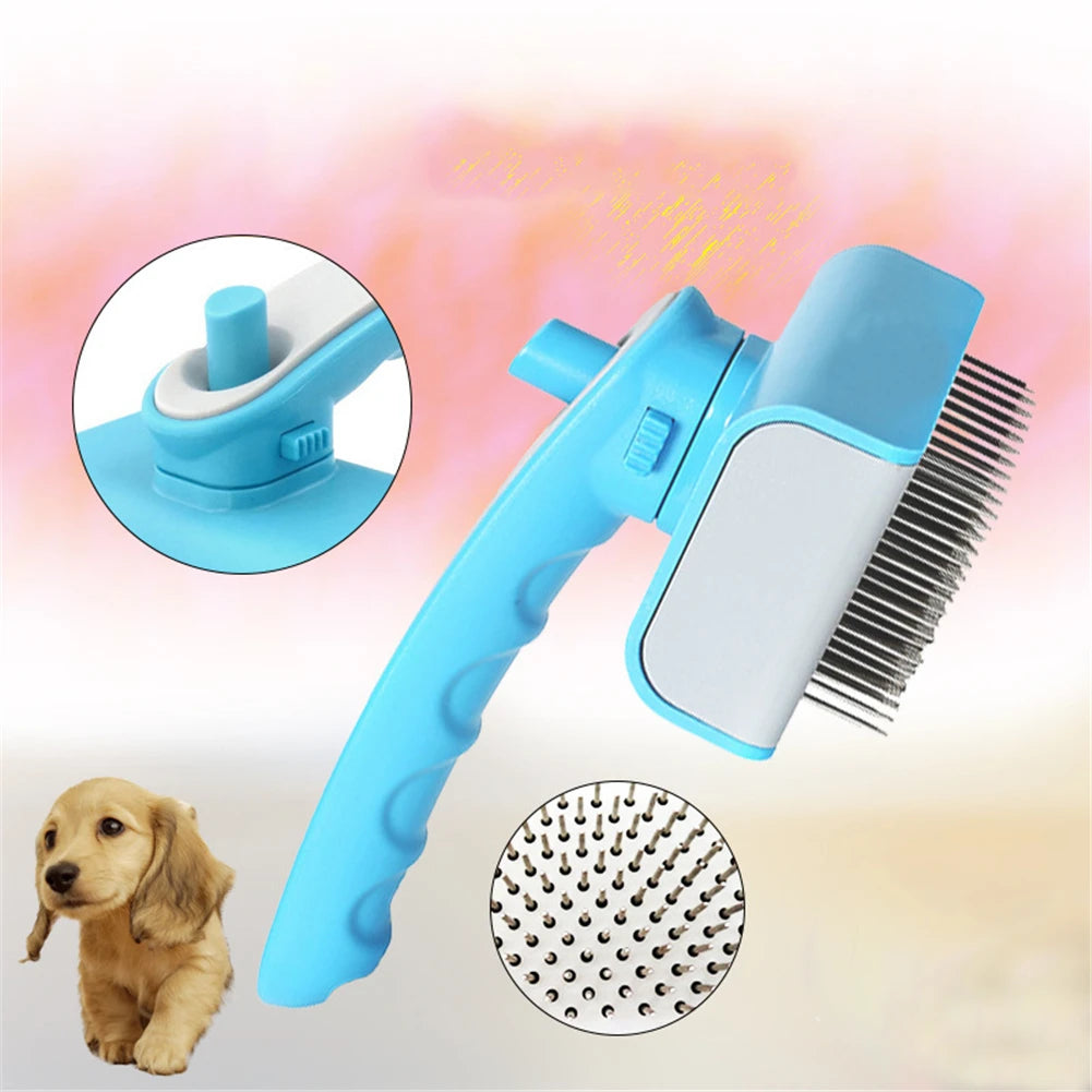 Self-Cleaning Pet Grooming Brush for Dogs & Cats