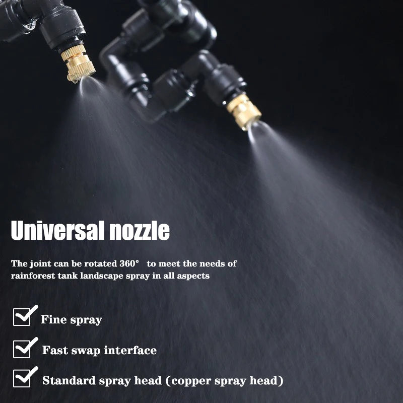 Rainforest Sprayer WiFi Control Automatic Mist Rainforest Timing Spray System Kit Irrigation Timer Reptile Sprayer Humidifier