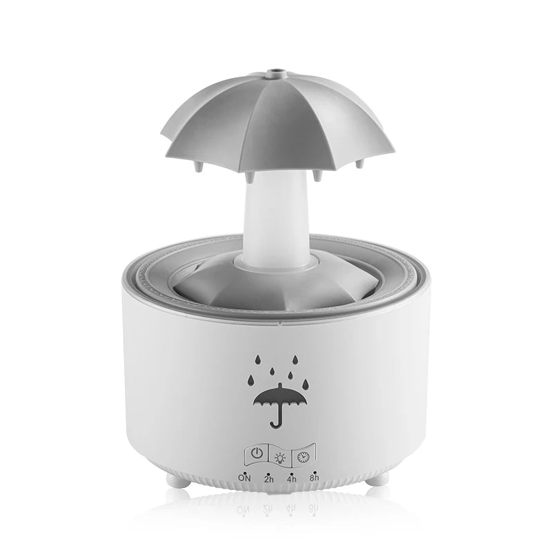 Cloud Rain Humidifier Raindrop Aroma Essential Oil Diffuser Remote Control Night Light Desktop Fountain Water Drop Sound for Home