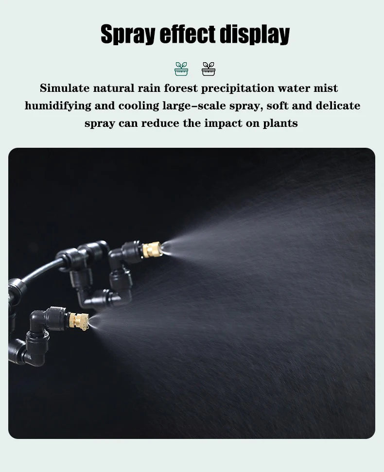 Rainforest Sprayer WiFi Control Automatic Mist Rainforest Timing Spray System Kit Irrigation Timer Reptile Sprayer Humidifier